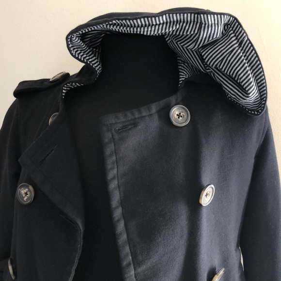 Splendid black cropped pea coat - Picture 2 of 5